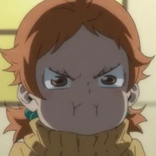 ๐ญ 5ff7e37c anime, girl, angry, pout telegram sticker