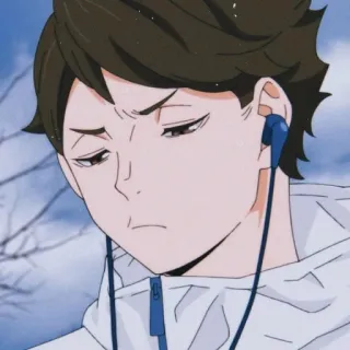 ๐ญ 94b9ee9f Tooru Oikawa Haikyuu!! anime, haikyuu, oikawa, tooru oikawa, character, sports, manga telegram sticker
