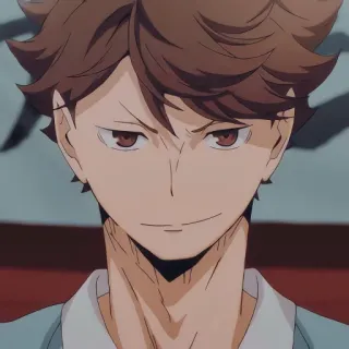 ๐ญ 9dd936a4 Tooru Oikawa Haikyuu!! anime, haikyuu, oikawa, tooru, character, portrait telegram sticker