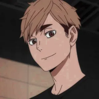 ๐ b9dcff28 Atsumu Miya Haikyuu!! anime, portrait, haikyuu, atsumu miya telegram sticker