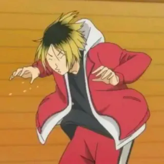 🏐 25515dca Kenma Kozume Haikyuu!! Anime, Haikyuu, Kenma, Kozume, Volleyball, Nekoma whatsapp sticker