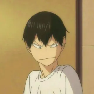 🏐 3e8e21a2 Tobio Kageyama Haikyuu!! Anime, Manga, Haikyuu, Kageyama, Tobio Kageyama, Zuspieler, Karasuno whatsapp sticker