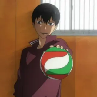 🏐 830f0aa2 Tobio Kageyama Haikyuu!! haikyuu, anime, volleyball, tobio kageyama, sport whatsapp sticker