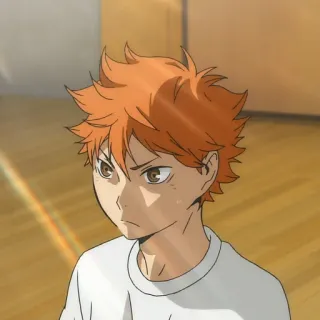 🏐 717dc5d6 Hinata Shoyo Haikyuu!! Anime, Haikyuu, Hinata Shoyo, Shoyo Hinata, Voleibol, Anime de deportes, Lindo, Pelo naranja telegram sticker