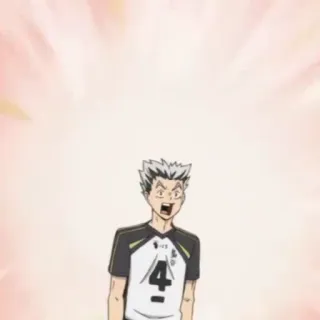 🤡 c1b7b3e9 Bokuto Koutarou Haikyuu!! 动漫, 排球少年, 木兔, 光太郎, 排球 telegram sticker