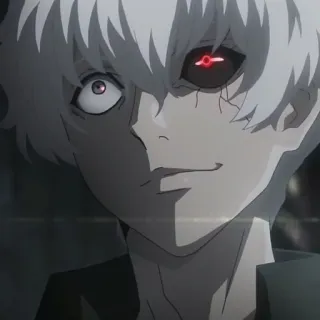💿 b1689450 Ken Kaneki Tokyo Ghoul Anime, Tokyo Ghoul, Ken Kaneki, Ghoul, Mata merah telegram sticker