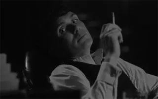 ▪️ 5ff285a1 男人, 香烟, 吸烟, 灰度, 肖像 telegram sticker