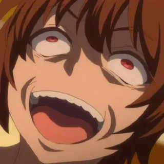 😃 20cc8b49 Anime, Bravo/a, Louco/a, Yandere, Maníaco/a, Olhos loucos telegram sticker