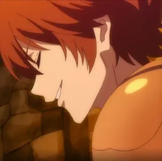 😌 252a1c94 Anime, Fantasia, Armadura, Sorrindo, Personagem masculino telegram sticker