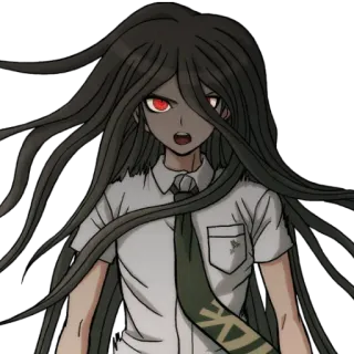 😡 1622aa6e Izuru Kamukura Danganronpa Anime, Danganronpa, Izuru Kamukura, Personagem, Mangá, Olhos vermelhos telegram sticker