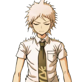 😑 8a1878ff Hajime Hinata Danganronpa Anime, Mangá, Danganronpa, Hajime Hinata, Personagem, Video game telegram sticker