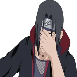 🤦‍♂️ 0293afb9 Itachi Uchiha Naruto 鼬, 火影忍者, 动漫, 宇智波, 角色, 忍者 telegram sticker