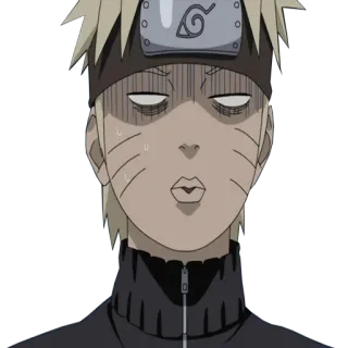 😐 085436f2 Naruto 动漫, 火影忍者, 漩涡, 搞笑, 卡通, 震惊, 面部表情 telegram sticker