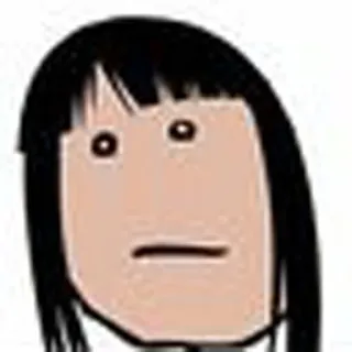 😐 4cf60638 卡通, 表情包, 脸, 肖像, 简单, 角色 telegram sticker