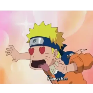 😍 91604f5d Naruto Uzumaki Naruto Sakura-chan! 火影忍者, 动漫, 漩涡, 小樱, 爱心, 爱, 小樱酱 telegram sticker