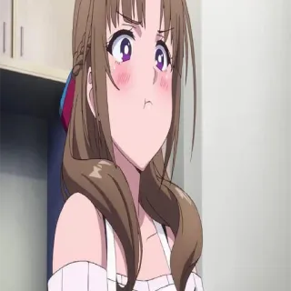 ☹️ a4b641b4 动漫, 女孩, 嘟嘴, 生气, 卡通, 角色 telegram sticker