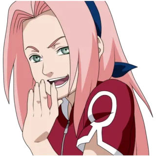 😈 a6356d4c Sakura Haruno Naruto 动漫, 春野樱, 火影忍者, 漫画, 卡通, 贴纸 telegram sticker