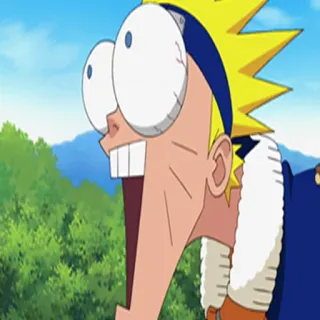 😑 a9f32d3d Naruto Uzumaki Naruto 火影忍者, 鸣人, 动漫, 漫画, 搞笑, 震惊, 卡通 telegram sticker