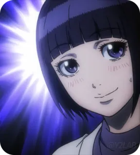 😊 9b5db285 anime, donna, sorriso, ritratto telegram sticker