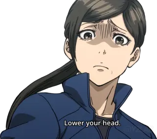 😤 da5ee26a Lower your head. telegram sticker