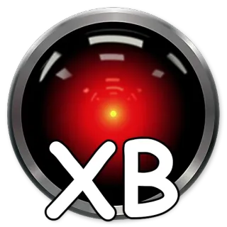 ⛪ 6764ddaf XB XB, HAL 9000, 2001: Космическая одиссея, Компьютер, Искусственный интеллект, Красный глаз, Наклейка whatsapp sticker