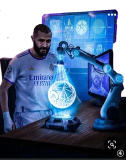 🔮 1020e1c5 soccer, football, sports, benzema, player whatsapp sticker