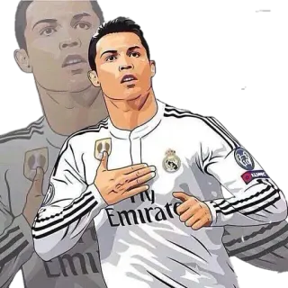 ⚽️ 117687db Cristiano Ronaldo soccer, football, player, sport, athlete, cristiano ronaldo whatsapp sticker