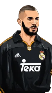 🇫🇷 216a1f7f Karim Benzema soccer, football, sports, athlete, player whatsapp sticker