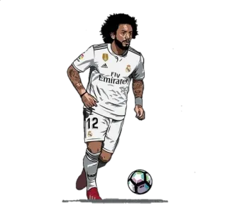🇧🇷 4058e7d7 Marcelo soccer, football, athlete, sports, player whatsapp sticker