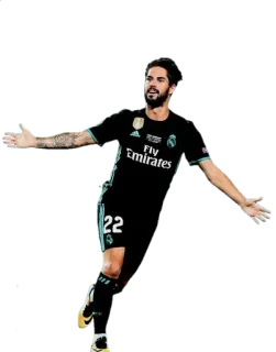 🇪🇸 438b8baa soccer, football, real madrid, isco, athlete whatsapp sticker