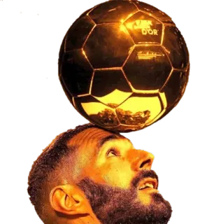 ⚽️ 48f97aec football, ballon dor, soccer, sport, man, award whatsapp sticker