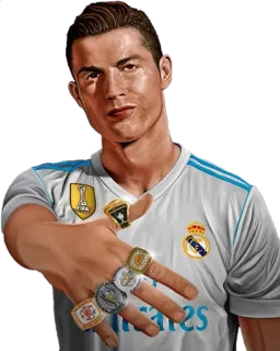 🇵🇹 68abbf20 Cristiano Ronaldo soccer, football, athlete, player, rings, cristiano ronaldo whatsapp sticker