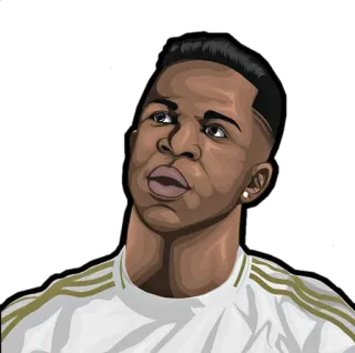 🇧🇷 d6a3339b Vinicius Junior soccer, athlete, football, player, sport whatsapp sticker