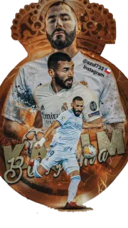 ⚽️ deebc1e3 Karim Benzema @azul733 INSTAGRAM soccer, football, athlete, sports, benzema whatsapp sticker