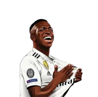 🇧🇷 e0e5a742 soccer, football, sports, athlete, player, real madrid, vinicius jr whatsapp sticker