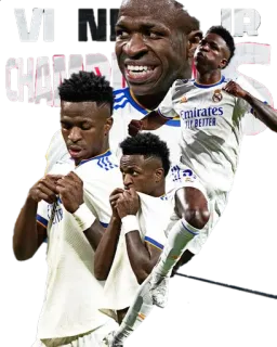 ⚽️ e7c21342 Vinícius Júnior soccer, football, player, sport, real madrid whatsapp sticker