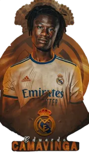 🇫🇷 f66c62aa Eduardo Camavinga Eduardo CAMAVINGA football, soccer, player, real madrid, sports whatsapp sticker