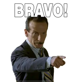 ✔️ 7563bbd0 BRAVO! เยี่ยม, อนุมัติ, การฉลอง, ยินดีด้วย telegram sticker