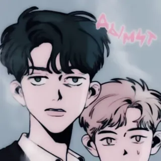 📖 9cbe9e69 ALMBT Gaya anime, Kartun, Potret, Dua orang telegram sticker