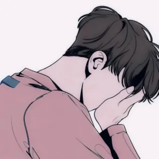 🎐 e00dbead sedih, emosional, kesal, depresi, anime, menangis, pria telegram sticker