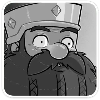 😳 a1c45789 漫画, 王, 王冠, ひげ, キャラクター, 中世 telegram sticker