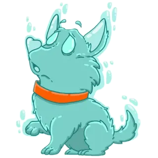 🐶 eabf0cba Hund, Welpe, Cartoon, Tier, Süß, Haustier telegram sticker