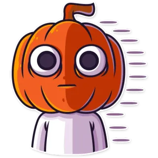 😐 b25cd699 南瓜, 万圣节, 贴纸, 卡通, 角色, 恐怖, 秋天, 秋季 telegram sticker