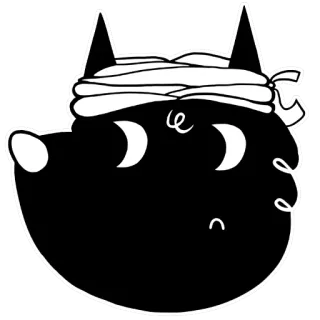 🐺 bba82e52 gatto, mummia, animale, sticker, cartone animato, halloween telegram sticker