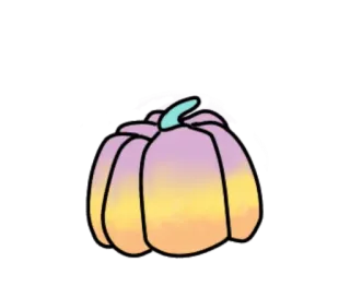 🎃 ade02ced ฟักทอง, ฮาโลวีน, ฤดูใบไม้ร่วง, สีพาสเทล, น่ารัก, น่ากลัว telegram sticker