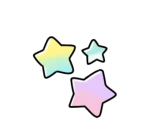 🎃 d2b88027 ดาว, ดาว, สีพาสเทล, น่ารัก, ท้องฟ้า, ท้องฟ้า telegram sticker