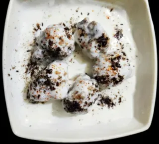 🥣 33d98d14 đồ ăn, Dahi Bhalla, đồ ăn Ấn Độ, đồ ăn đường phố telegram sticker