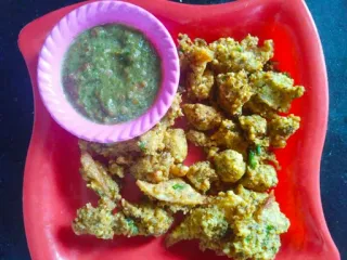 🍽 739916f1 đồ ăn, pakora, món ăn nhẹ, ẩm thực Ấn Độ, ăn chay telegram sticker