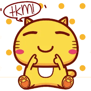 ❤ 9b651d1e hkm! kucing, imut, kartun, binatang, lucu, ekspresi telegram sticker
