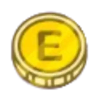 💵 dc93c527 E koin, emas, huruf E, mata uang, keuangan, ekonomi telegram sticker